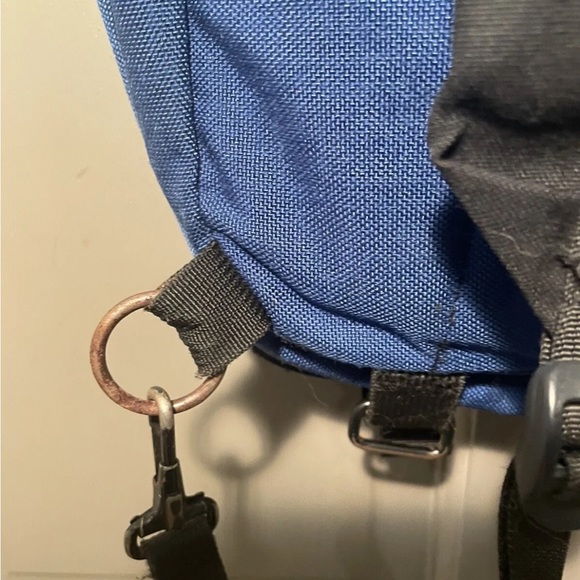 Vtg Eagle Creek Travel Gear Blue Backpack Removable Straps Top Handle Convert - Picture 11 of 14